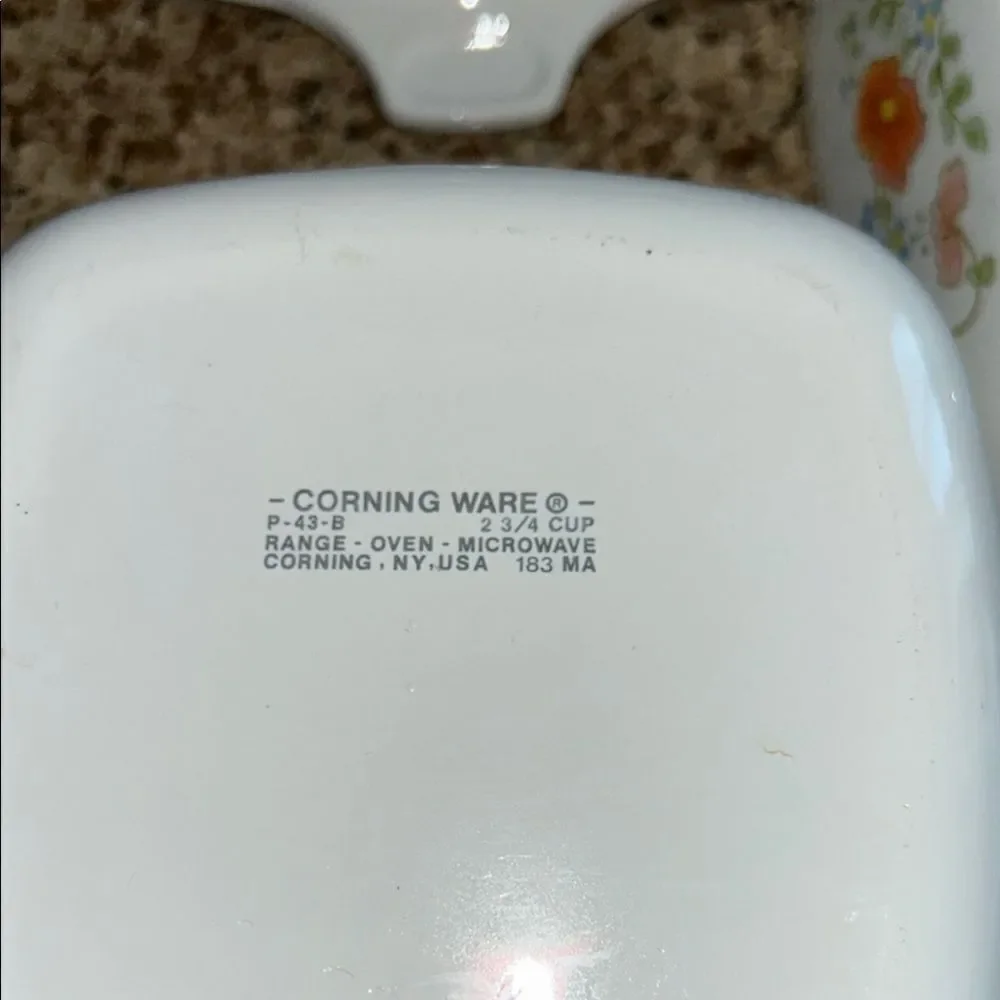 Vintage Corningware Poppy 🌼 Pretty 3 Mini Casserole 🥘 dishes Made in 🇺🇸